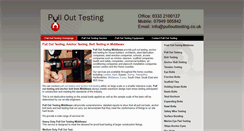Desktop Screenshot of middlesex.pullouttesting.co.uk